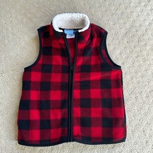 Boys buffalo plaid vest